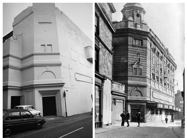 The Burnley Empire Theatre in the 1980s and in 1910. Pictures from Keith Nash and the Bob Hayhurst Collection.