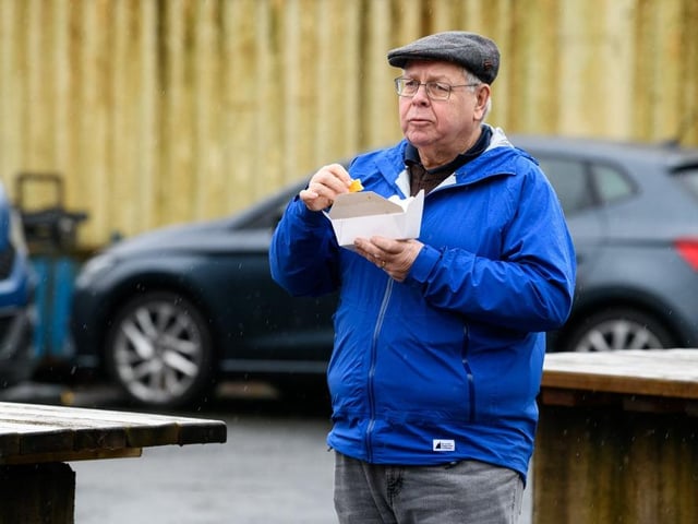 Burnley fans arrive at Turf Moor for the Premier League fixture against West Ham United. Photo: Kelvin Lister-Stuttard