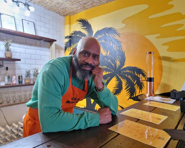 Malcolm Leak, who runs Caribbean restaurant C&H in Burnley.