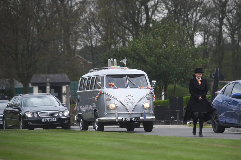 The funeral of Rachel Jackson at Lytham Park Cemetary and Crematorium