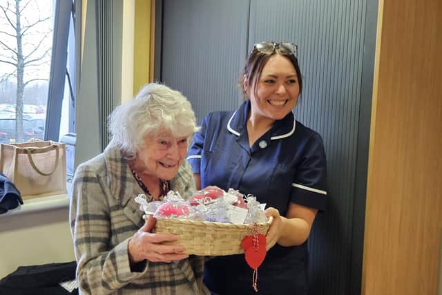 Big hearted care home residents have been making crocheted hearts to donate to the End of Life and Bereavement Team at East Lancashire Hospitals NHS Trust.