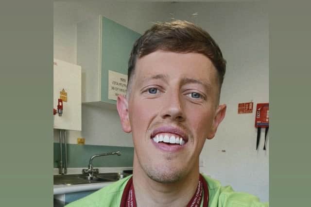 Dean Hardy, a first-class honours 2022 graduate, is now using his skills as a Senior House Officer Doctor for East Lancashire Hospitals NHS Trust