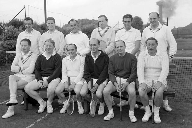 Mansfield Tennis Club's team in 1965.