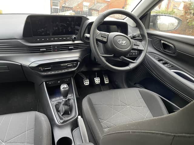 The interior is smart and functional but not plush