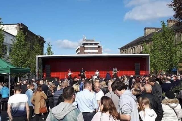 Thousands packed out Burnley town centre for the first Burnley Live in 2019.