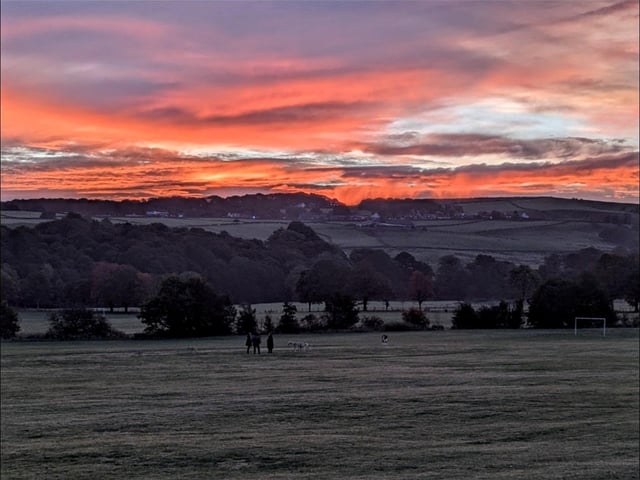 Sunrise over Towneley