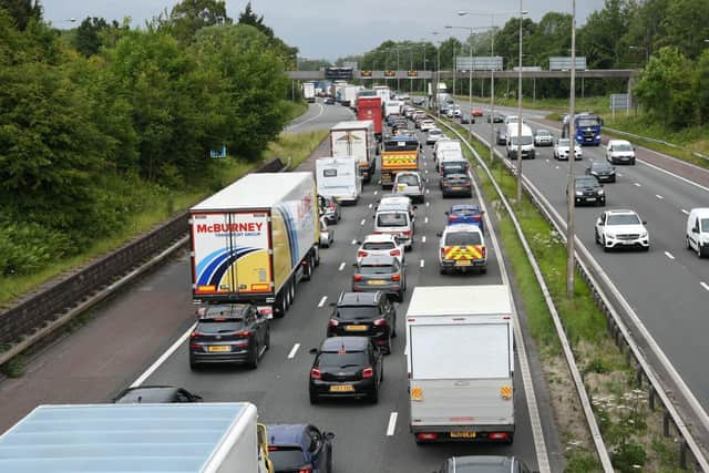 The M6 closure caused traffic chaos on roads around Preston, with delays of up to 90 minutes and 8 miles of congestion as drivers waited to exit the motorway