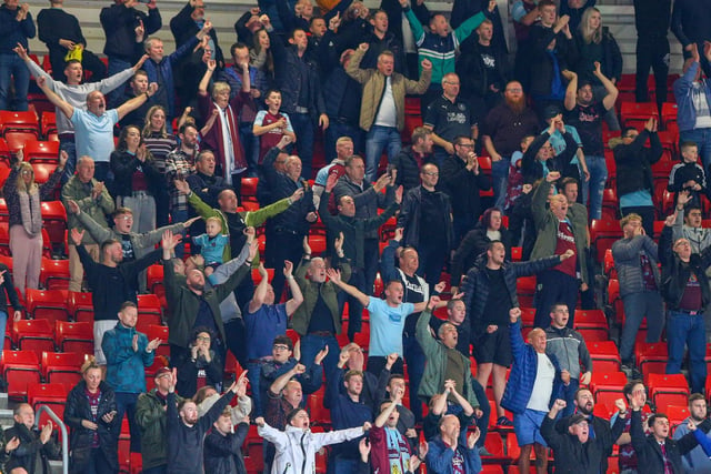 Burnley fans celebrate