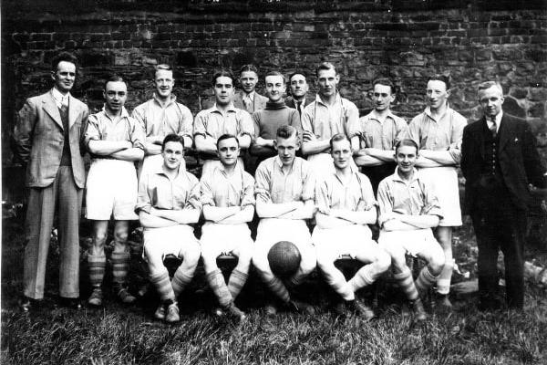 Burnley Road Methodist Football Club c1938. Credit: Lancashire County Council