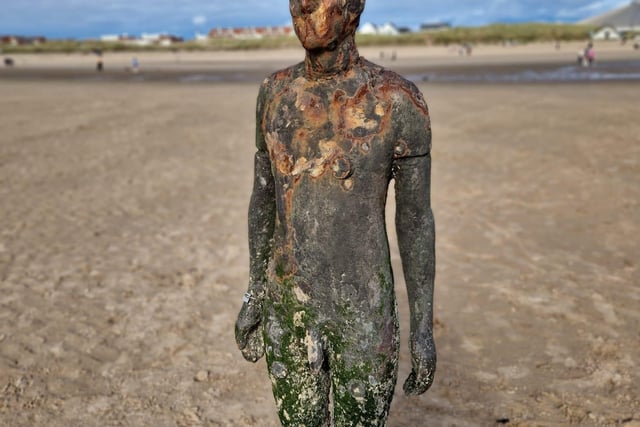 One of the statues on Crosby Beach