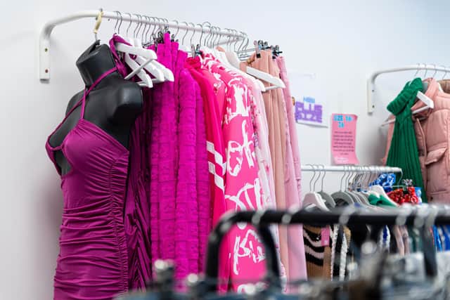 Clothing items at Livs Lux Boutique on St James's Row, Burnley. Photo: Kelvin Stuttard