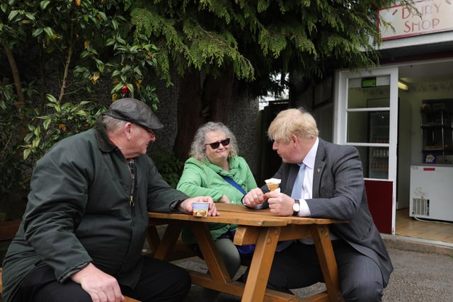 PM Boris Johnson in Leyland. Picture by Andrew Parsons CCHQ / Parsons Media