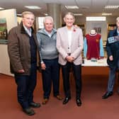 (l-r) Colin Waldron, Paul Fletcher Martin Dobson, Barry Kilby and Dave Thomas at the launch of the Clarets Resource Learning project at Burnley Central Library.