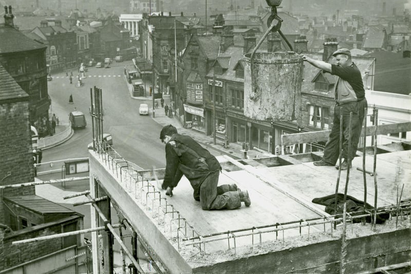 Keirby Hotel being built in Burnley in 1958. Credit: Lancashire County Council.