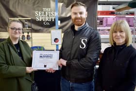 The Selfish Spirit Company, who produce sustainable spirits and give part of the profits back to charity, at Burnley Market