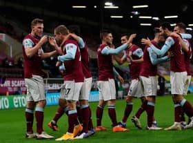 Chris Wood scored Burnley's winner as Sean Dyche's men came from 2-1 behind against Aston Villa to win 3-2.  (Photo by MOLLY DARLINGTON/POOL/AFP via Getty Images)