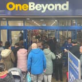 Shoppers packed into Burnley for the opening day of the new store One Beyond in Charter Walk shopping centre