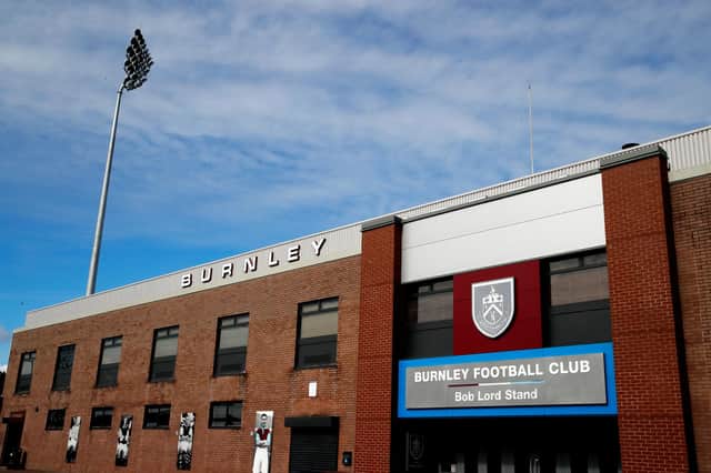 A General view of Turf Moor, home to Burnley FC, photographed on March 19, 2020 in Burnley, England.