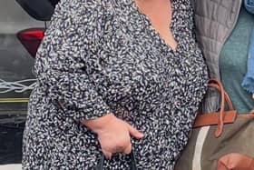 Anthea before her weight loss
