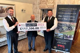 Alderson and Horan were the main sponsors of the 2022 Light Up A Life at Pendleside Hospice which raised the grand total of £117,000