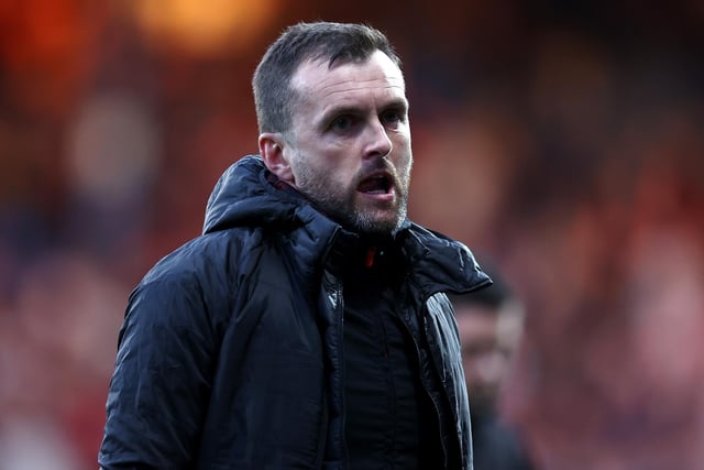 LUTON, ENGLAND - MAY 13:  Manager of Luton Town, Nathan Jones walks off the pitch at half time during the Sky Bet Championship Play-off Semi Final 1st Leg match between Luton Town and Huddersfield Town at Kenilworth Road on May 13, 2022 in Luton, England. (Photo by Ryan Pierse/Getty Images)