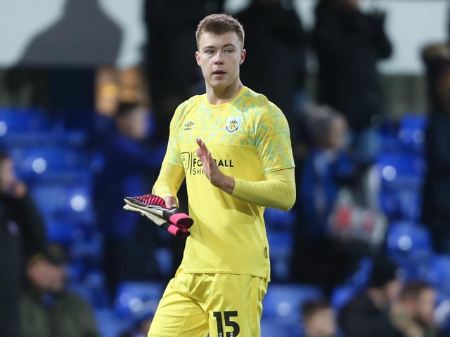Burnley's Bailey Peacock-Farrell applauds the fans at the final whistle
The Emirates FA Cup Fourth Round - Ipswich Town v Burnley - Saturday 28th January 2023 - Portman Road - Ipswich