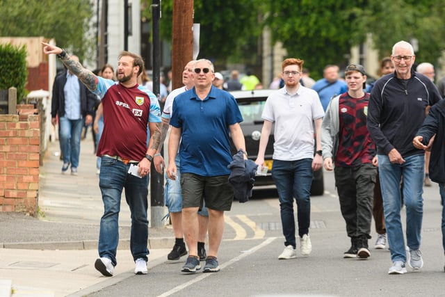 Burnley fans before the Tottenham Hotspur v Burnley fixture. Photo: Kelvin Stuttard