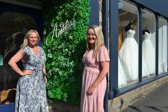 Wedding Valley - Series one - Episode one - RX01
Picture shows: Jo and Kelly who own Amelia's bridal shop.