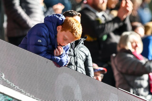 A young Burnley fan reacts after the final whistle

Photographer Alex Dodd/CameraSport

The Premier League - Burnley v Manchester City - Saturday 2nd April 2022 - Turf Moor - Burnley