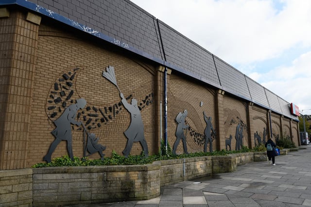Artwork on the side of the former Sainsbury's building in Burnley. Photo: Kelvin Stuttard