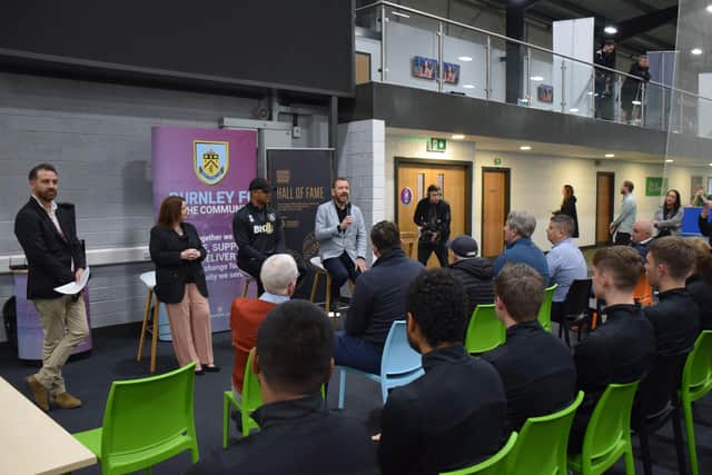 Burnley FC manager Vincent Kompany at Nelson and Colne College