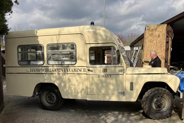Alan Dunderdale spent 11 years restoring this 1966 Austin Gipsy ambulance  to its former glory