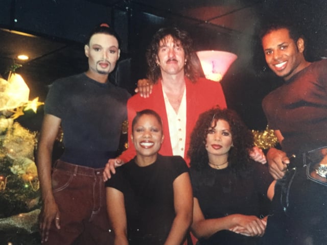 Panama Joe's owner Mick Cookson with the chart topping band Five Star when they played the Burnley club