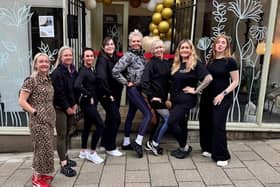 Girl power at the ready! Eight members of the team at the newly opened The Movement Room in Padiham are (left to right) Steph Hawke, Nicola Fenton, Michelle Abbott, Nicola Beeston, Adele Davidson, Sharon Jones, Kayla Holland and Gina Gray.