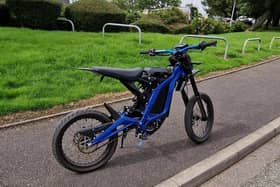 Police seized this Surron Battery Powered Bike while on patrol in Hapton.