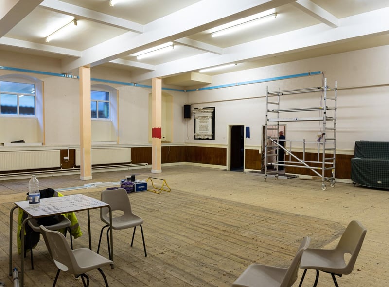 Downstairs room under construction in the new Church on the Street building. Photo: Kelvin Stuttard