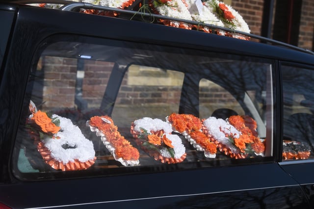 Funeral of Blackpool FC fan Tony Johnson