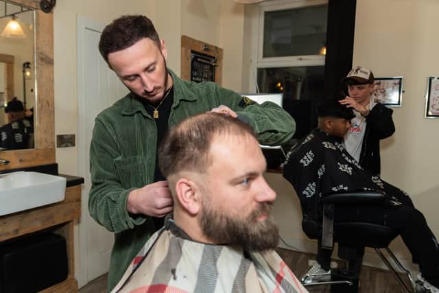 Colm Murtagh, now 26, opened his first barber shop when he was just 18. Photo: Kelvin Lister-Stuttard