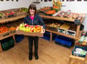 Greengrocer Diane Beach at her shop, Rosegrove Fruit and Vegetables in Burnley. She took over the shop two years ago and has built up a loyal customer base