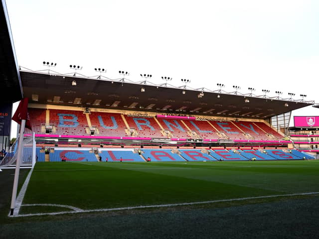 BURNLEY, ENGLAND - DECEMBER 16: General view inside the stadium prior to the Premier League match between Burnley FC and Everton FC at Turf Moor on December 16, 2023 in Burnley, England. (Photo by Marc Atkins/Getty Images)