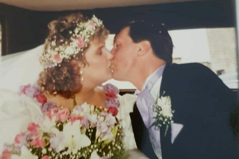 Linda Higgins and John Derbyshire married at Fence  Ighamite Methodist Church on May 8th, 1993