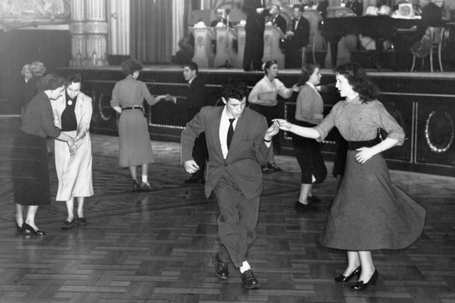 From the outset, dancing at the Tower has followed the fashions of the day, like the Ragtime, Tangos and Jazz dances in the first quarter of the 20th century.  Yet, after WW2 notices in the ballroom proclaimed “No Be-Bop or Jive”. An exception was on Teenagers’ Night, as seen here about 1955