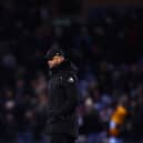 BURNLEY, ENGLAND - JANUARY 12: Vincent Kompany, Manager of Burnley, looks on during the Premier League match between Burnley FC and Luton Town at Turf Moor on January 12, 2024 in Burnley, England. (Photo by Naomi Baker/Getty Images)