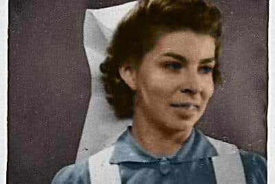 Elsie Honeywell, nee Broom, as a young nurse during World War II