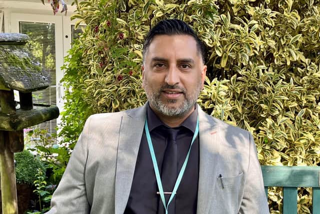Amir Saeed, a new trustee at Pendleside Hospice.