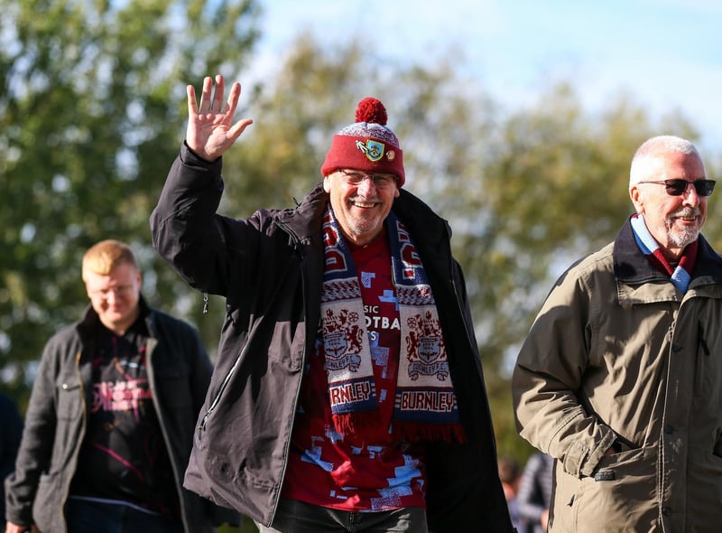 Burnley fans arrive at the Stadium of Light