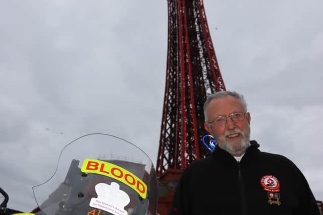 Paul Brooks, one of the North West Blood Bikes' founders in 2012