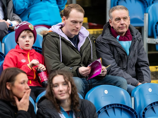 Burnley fans inside Turf Moor during the 1-0 victory over Swansea City. Photo: Kelvin Lister-Stuttard