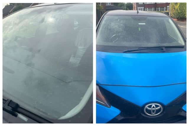 More images of dust covered cars that were sent in.