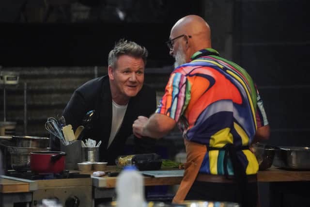 Gordon Ramsay (left) in ITV's Next Level Chef